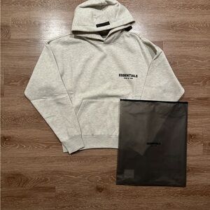 Essentials Light Gray Hoodie Small
